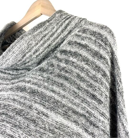 Anthropologie Field Flower Space Dye Gray Cowl Neck Tunic Sweater - Picture 7 of 16